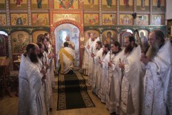 Епископ Лука принял участие в божественной литургии на Престольном празднике в Михаило-Архангельском мужском монастыре с. Козиха