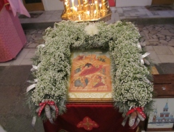 Рождественская служба в храме Божией Матери "Живоносный Источник"