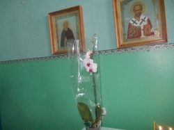Освящение молитвенной комнаты (часовни) в память Архистратига Божия Михаила в селе Легостаево