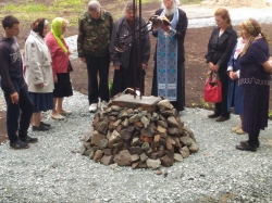 Освящение  Поклонного Креста в Огнево-Заимке