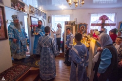 Епископ Лука возглавил престольный праздник прихода в честь иконы Божией Матери «Казанская» в Борцово