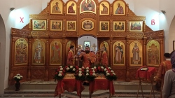 В день памяти новомучеников и исповедников Церкви Русской управляющий Искитимской епархией совершил Божественную литургию в храме на Святом Источнике