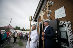 Визит епископа Луки в сельский храм на станции Евсино