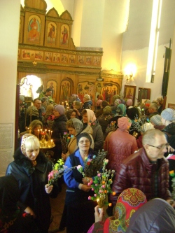 Вербное воскресенье в Искитимской епархии