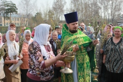 Православные христиане города Тогучина праздновали Вербное воскресенье