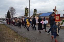 Пасхальный Крестный ход в деревне Бердь Искитимского района