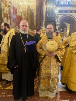 Епископ Леонид принял участие в богослужении в честь 15-й годовщины интронизации Святейшего Патриарха Кирилла